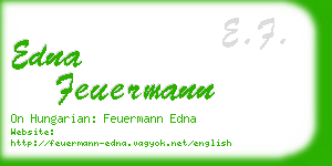 edna feuermann business card